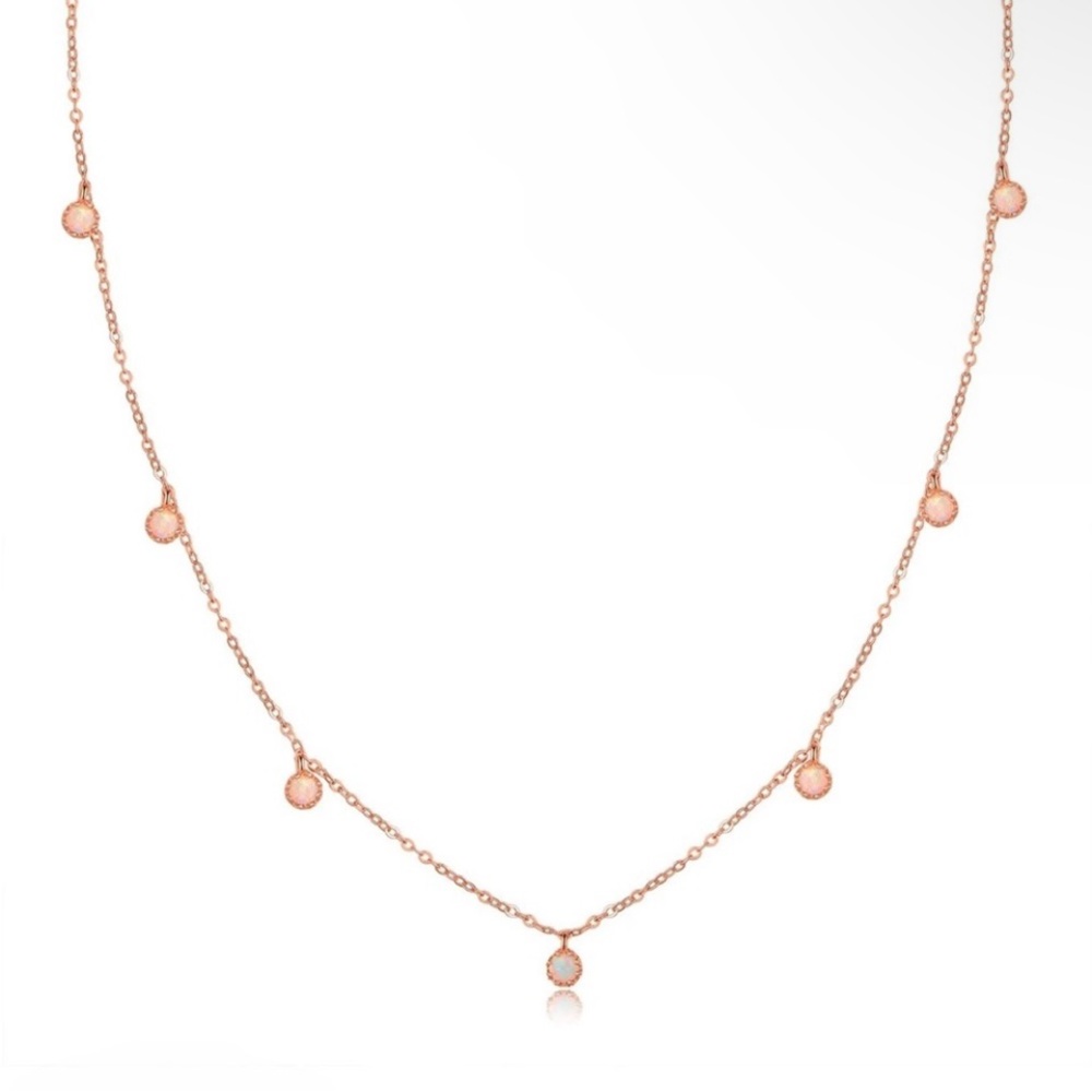 Elegant Rose Gold Necklace with Delicate Accents